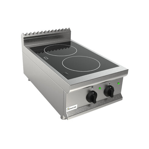 Cuisinière à induction 2 feux à poser 400x700x270mm 7kW